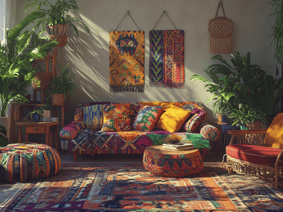 Barevný Boho: Boho se zářivými barvami
