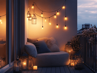 Osvětlení pro balkon a terasu: Atmosférické světlo pro vlahé večery